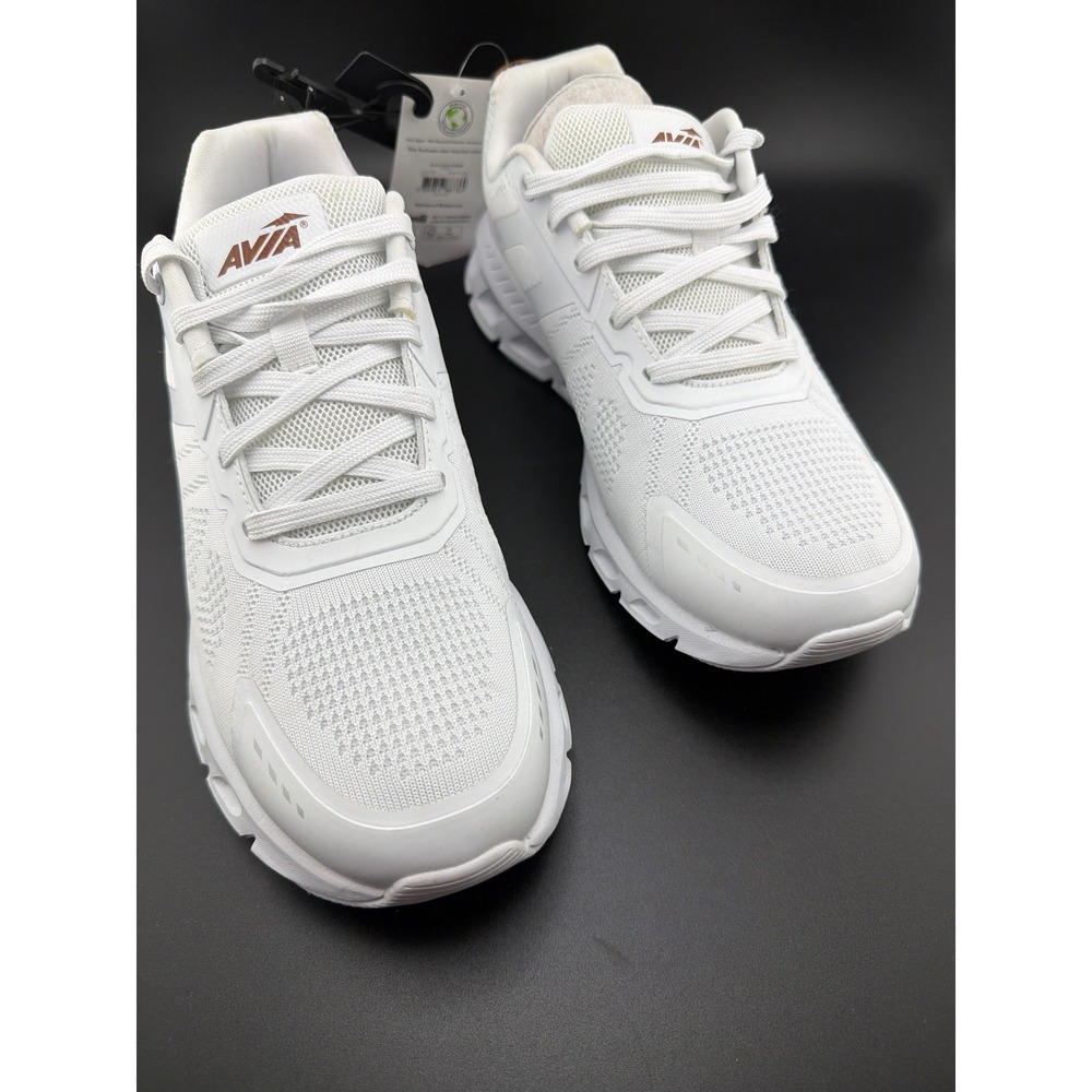 Avia Womens Athletic Light Runner Shoes White Knit Sneakers WMAV44AC022 Size 11